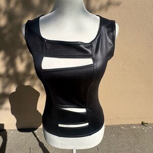 New Look Black Cutout Tank Top